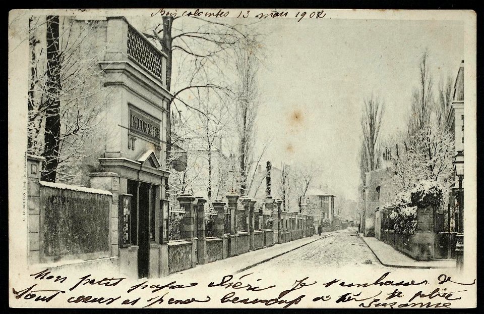 Bois-Colombes.Atelier de photographie.1902