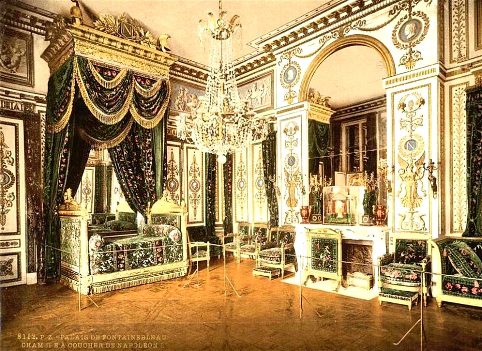 Fontainebleau.Palais de Fontainebleau.Chambre de Napoléon, vers 1890