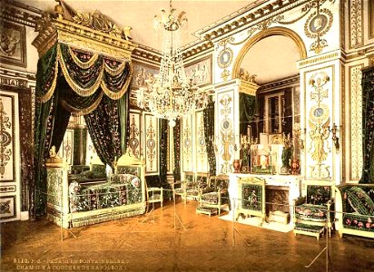 Fontainebleau.Palais de Fontainebleau.Chambre de Napoléon, vers 1890