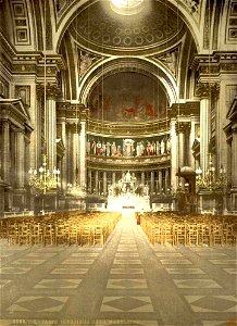 Paris.Intérieur de l'église de la Madeleine.1890