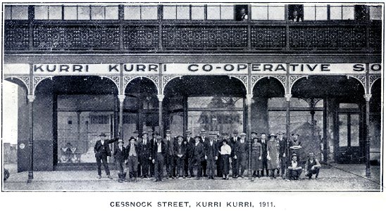 Kurri Kurri Co-operative Store, Cessnock Street (now Lang Street), Kurri Kurri, NSW, 1911