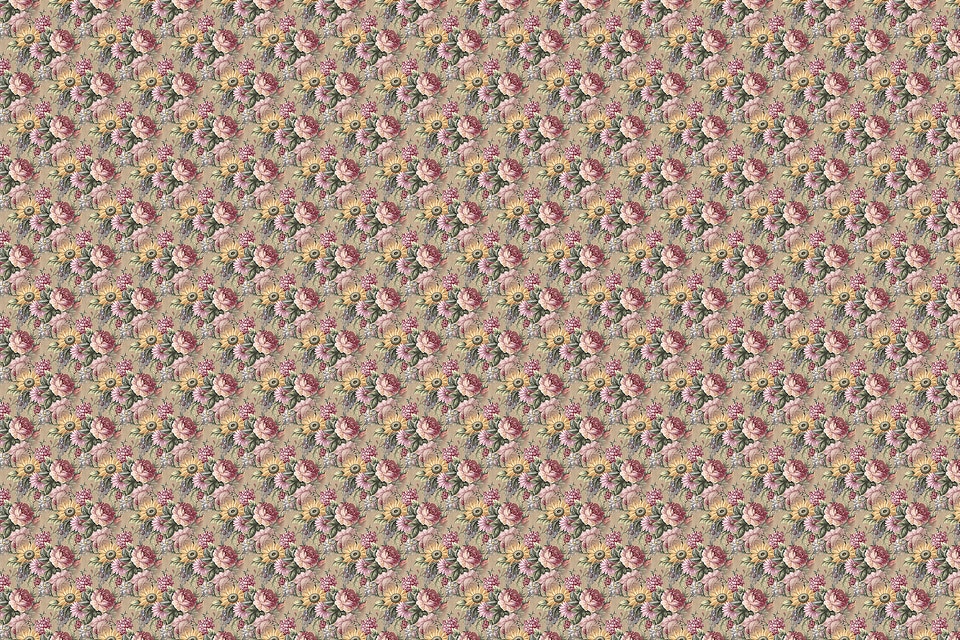 Seamless pattern with decorative flowers