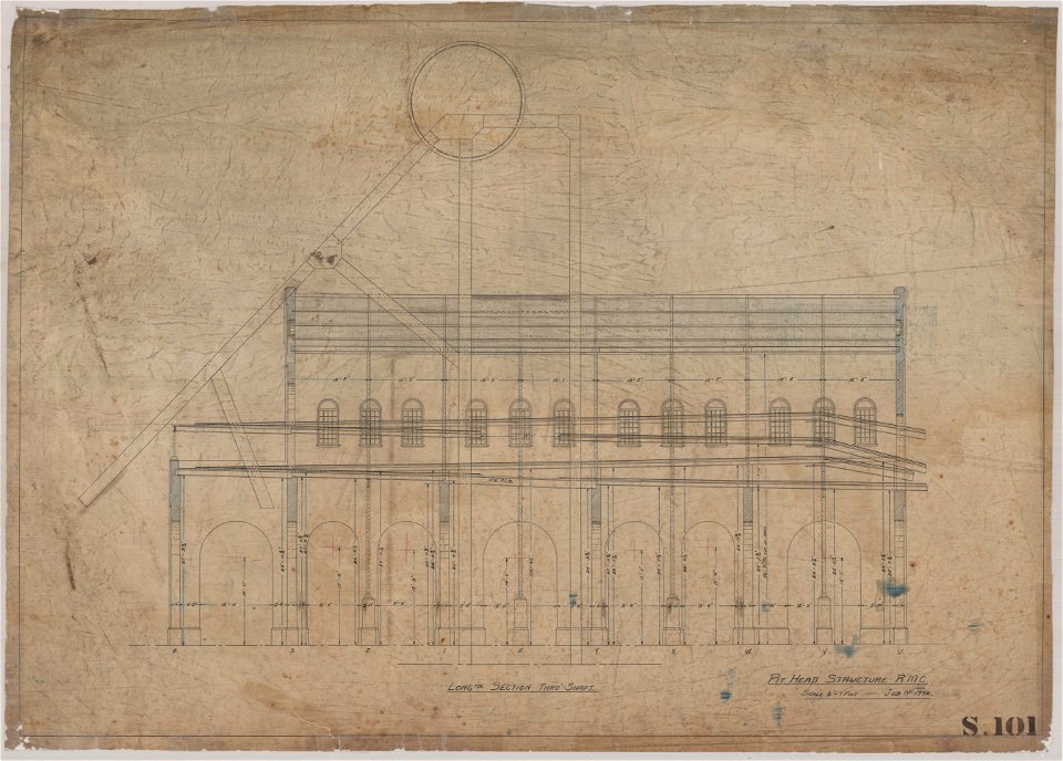 Pit head structure, Richmond Main Colliery, Kurri Kurri, NSW
