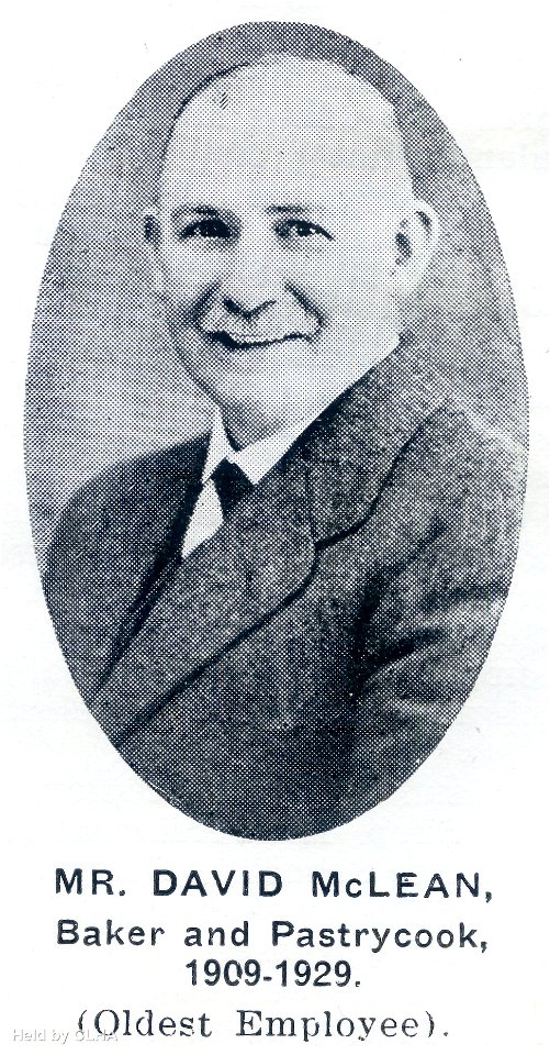 Mr David McLean, Baker and Pastrycook, 1909-1929 (Oldest Employee), Kurri Kurri Co-operative Society