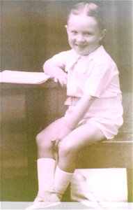 Small boy, seated photo