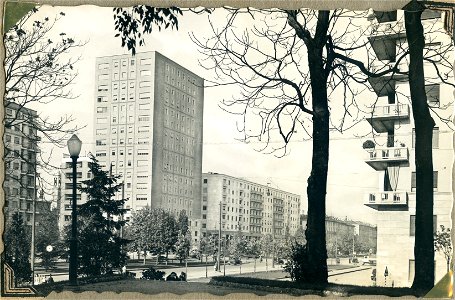 Piazzale Fiume, Milan, Italy, [1944] - Postcard photo