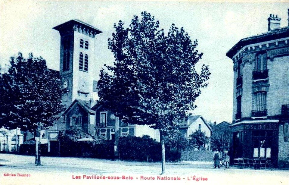 Pavillons-sous-Bois.Route Nationale.Église