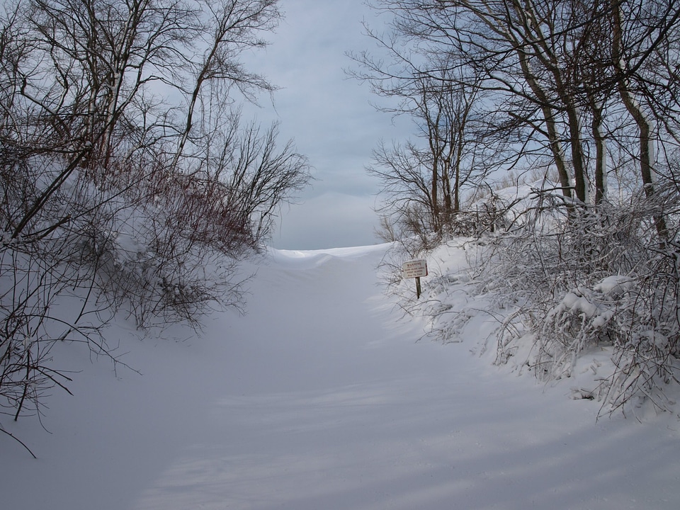 Winter at Lake Michigan Overlook