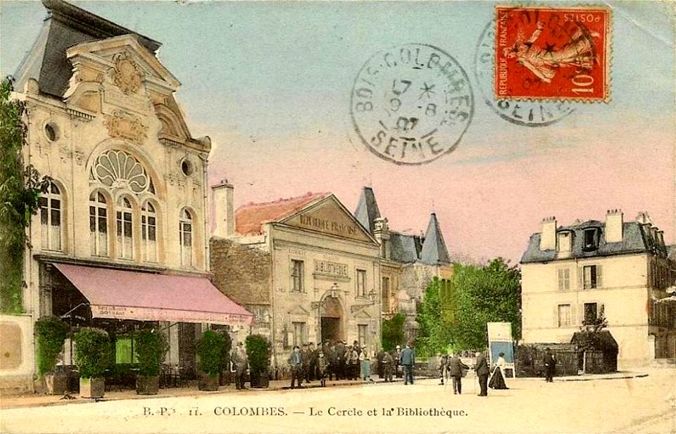 Colombes.Le cercle et la bibliothèque