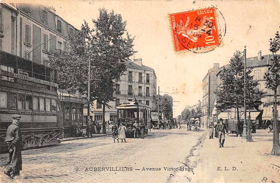 Aubervilliers.Avenue Victor-Hugo