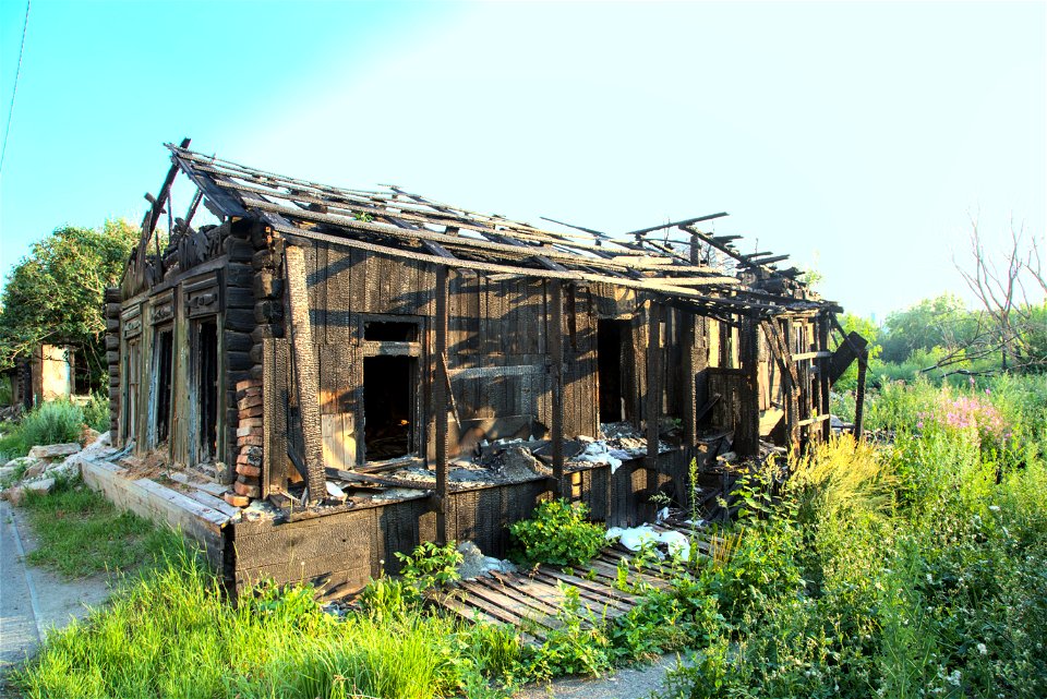 Site of a fire