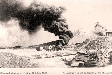 Stanford Merthyr explosion, October 1905. photo