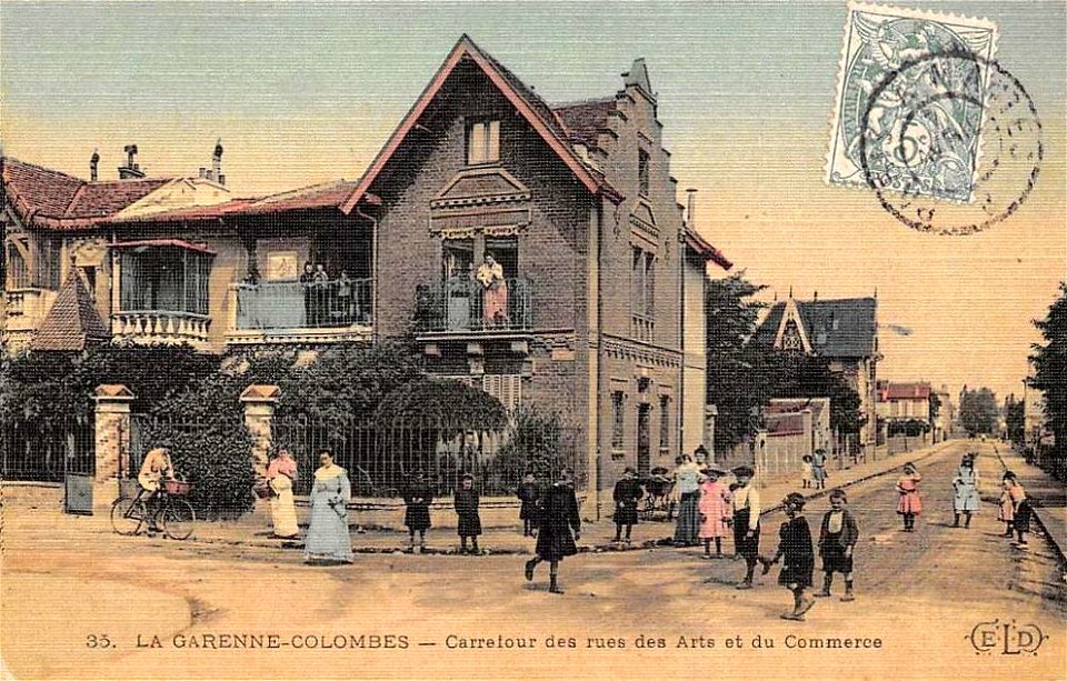 La Garenne-Colombes.Carrefour des rues des Arts et du Commerce