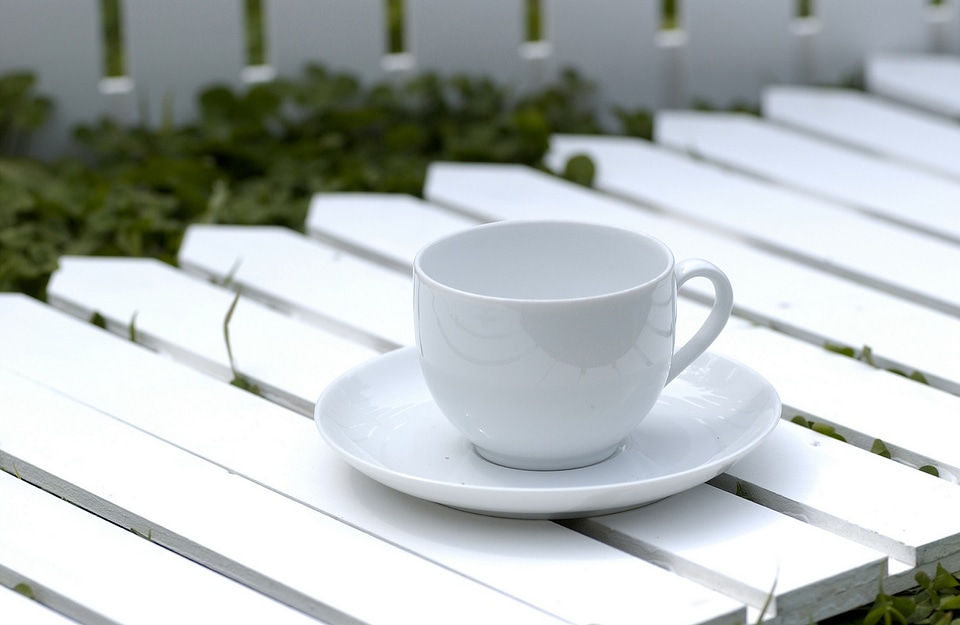 cup of coffee on the table