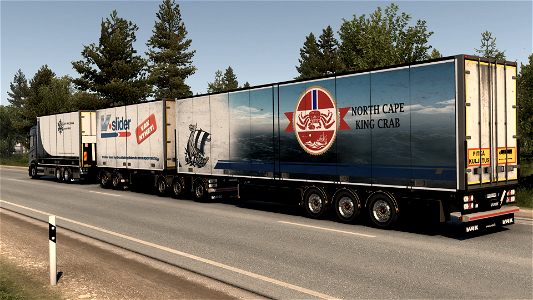 Scandinavian road train in Finland