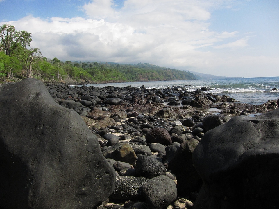 Blue Lagoon in Sao Tome Africa