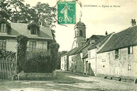 Châtenay-Malabry.Mairie et ancienne église