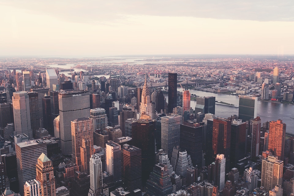 Manhattan skyline buildings