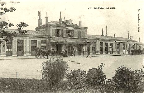 Dreux.La gare vers 1906