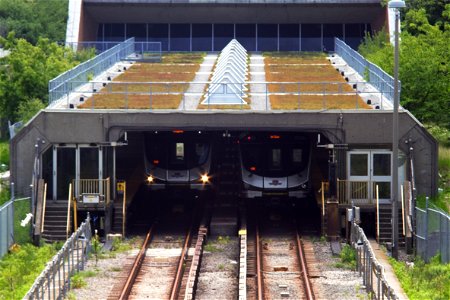 TTC Line1 TRs at Eglinton West. photo