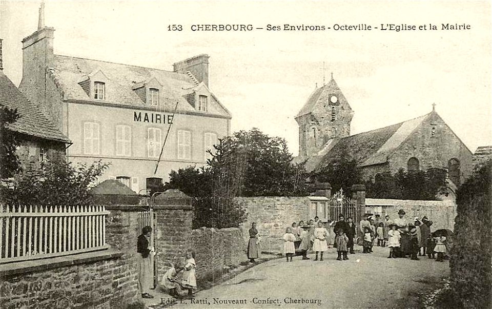 Cherbourg-Octeville.Église Saint-Martin d'Octeville.Mairie