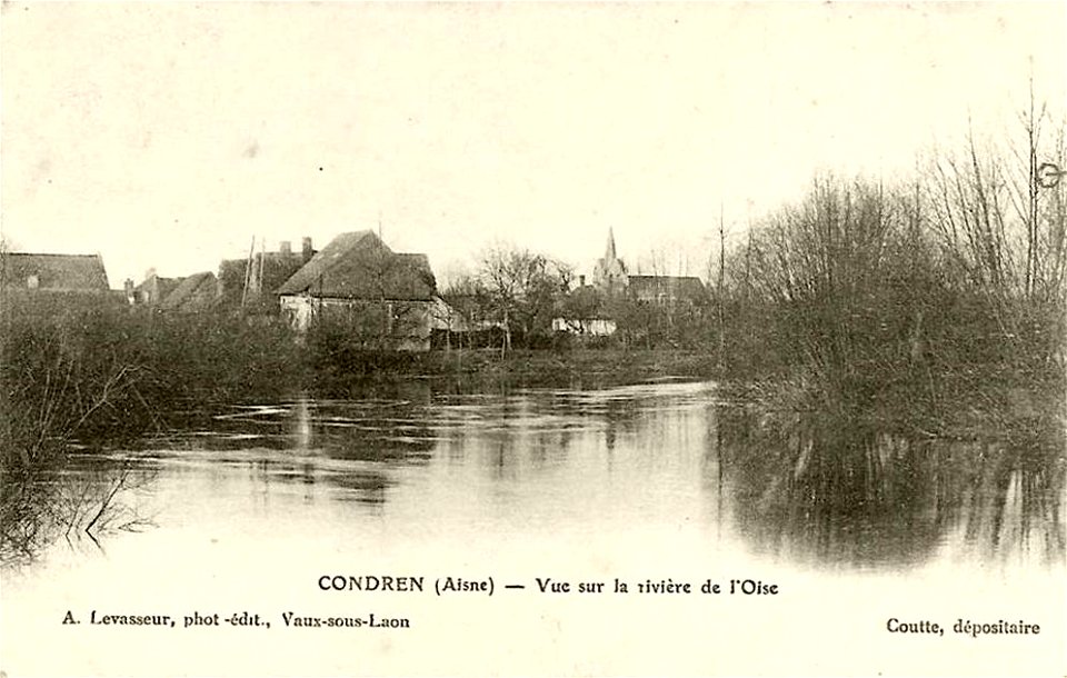 Condren.Vue sur la rivière de l'Oise
