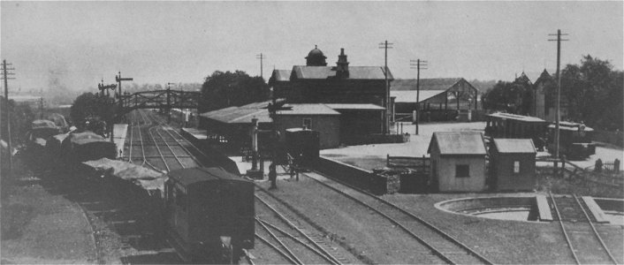 Railway station, [pre 1919] photo