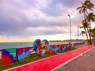 Letreiro Eu ♥️ Maceió