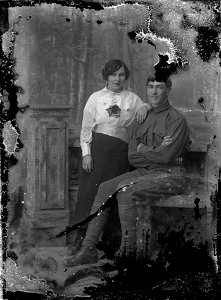 A soldier with a girl, n.d.