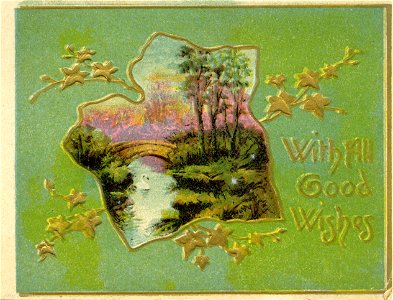 "With all good wishes" - Christmas card