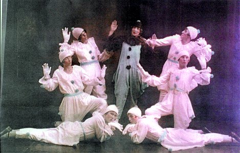 Seven costumed performers, [n.d.]