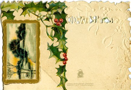 "Good wishes" - Christmas/New Year card