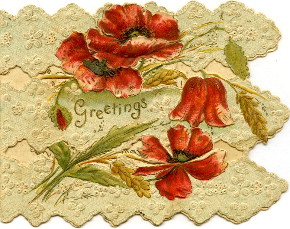 "Greetings" - Christmas card