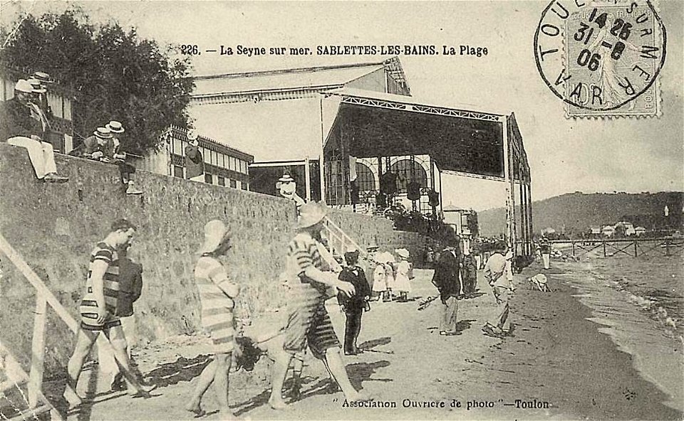 La Seyne-sur-Mer.Sablette-les-Bains et la plage