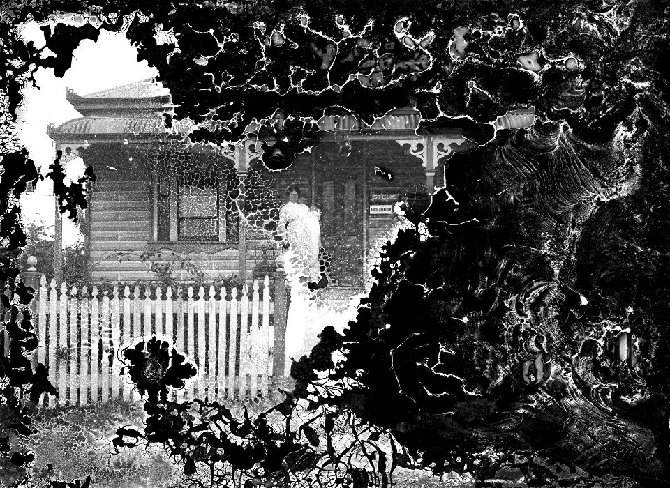 Nurse Mary Ann Hestelow outside St Elmo Maternity Hospital, 102 Aberdare Street, Kurri Kurri, NSW, [n.d.]