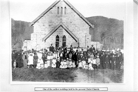 One of the earliest weddings held in the present Christ Church, Mt Vincent, NSW, [n.d.] photo