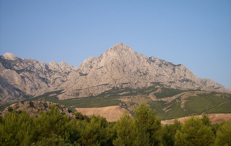 Biokovo mountains in Makarska Riviera, Croatia
