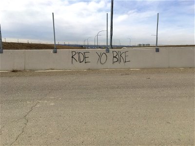 Encouraging words on today's bike ride photo