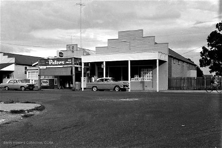 Louie Moore' s shop adjacent to Cessnock West Co-operative Store building, [1960s] photo