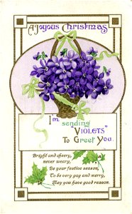 "A joyous Christmas" - Christmas postcard