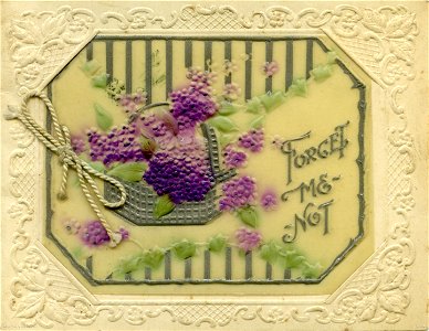 "Forget me not" - Christmas card