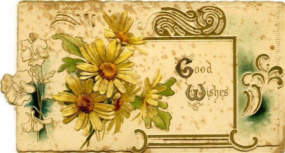 "Good wishes" - New Year card