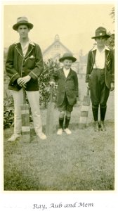 Ray, Aub and Mem Foster, [n.d.]
