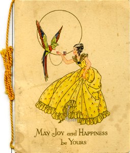 "May joy and happiness be yours" - Christmas and New Year card