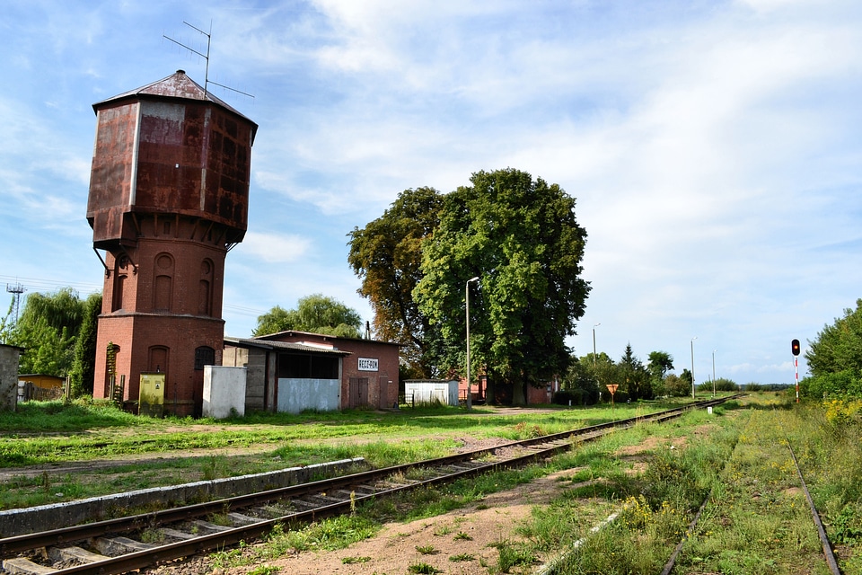 Train station in Recz Pomeranian