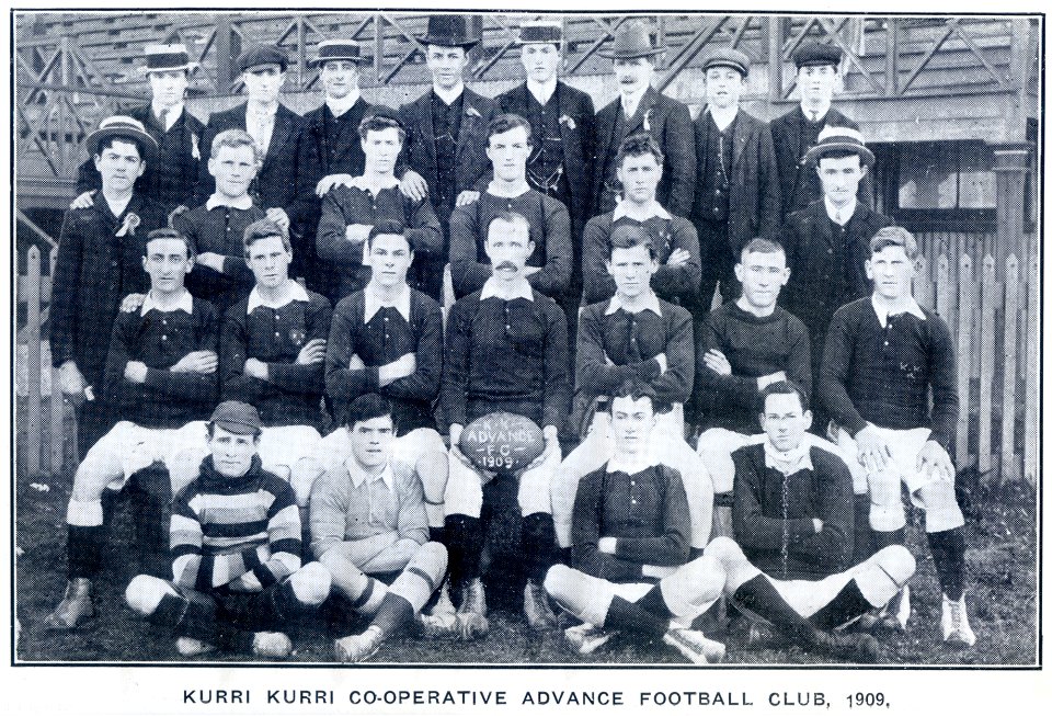 Kurri Kurri Co-operative Advance Football (Rugby Union) Club, 1909.