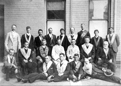 Brethren of a Masonic Lodge, or a Friendly Society, [n.d.] photo