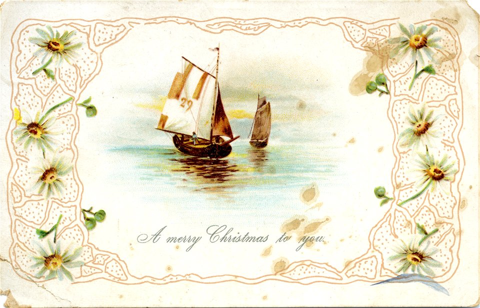 "A merry Christmas to you" - Christmas card