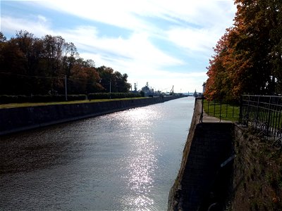 Canal to gateways, Kronstadt photo