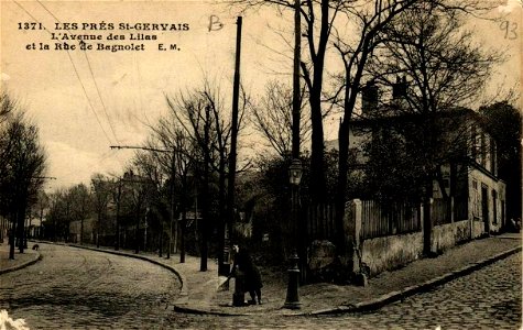 Le Pré-Saint-Gervais.Avenue des Lilas.Rue de Bagnolet